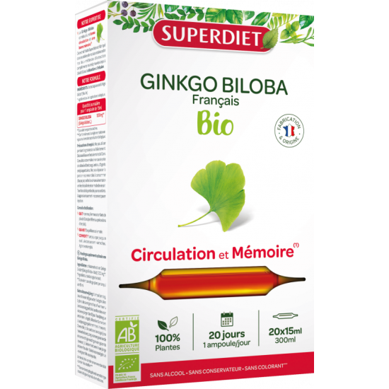 Superdiet Ginkgo Biloba Ampoules