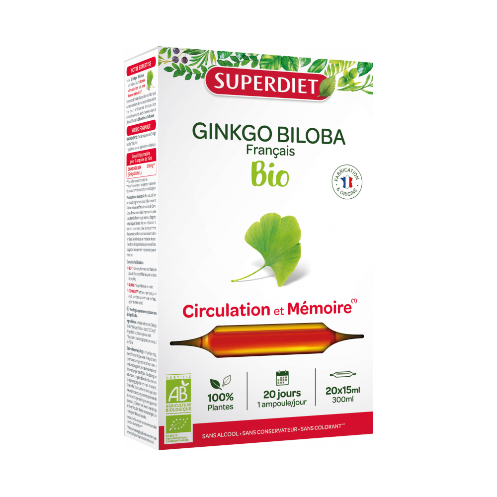 Superdiet Ginkgo Biloba Ampoules