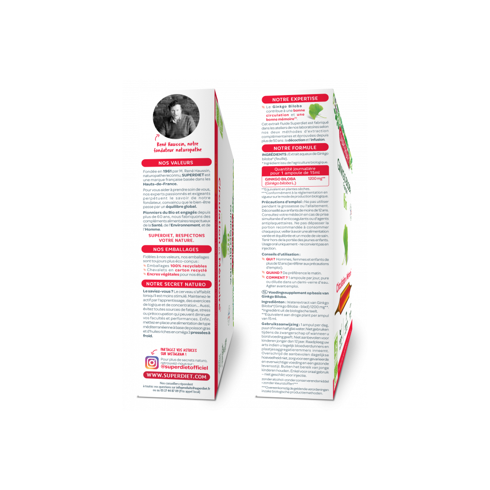 Superdiet Ginkgo Biloba Ampoules