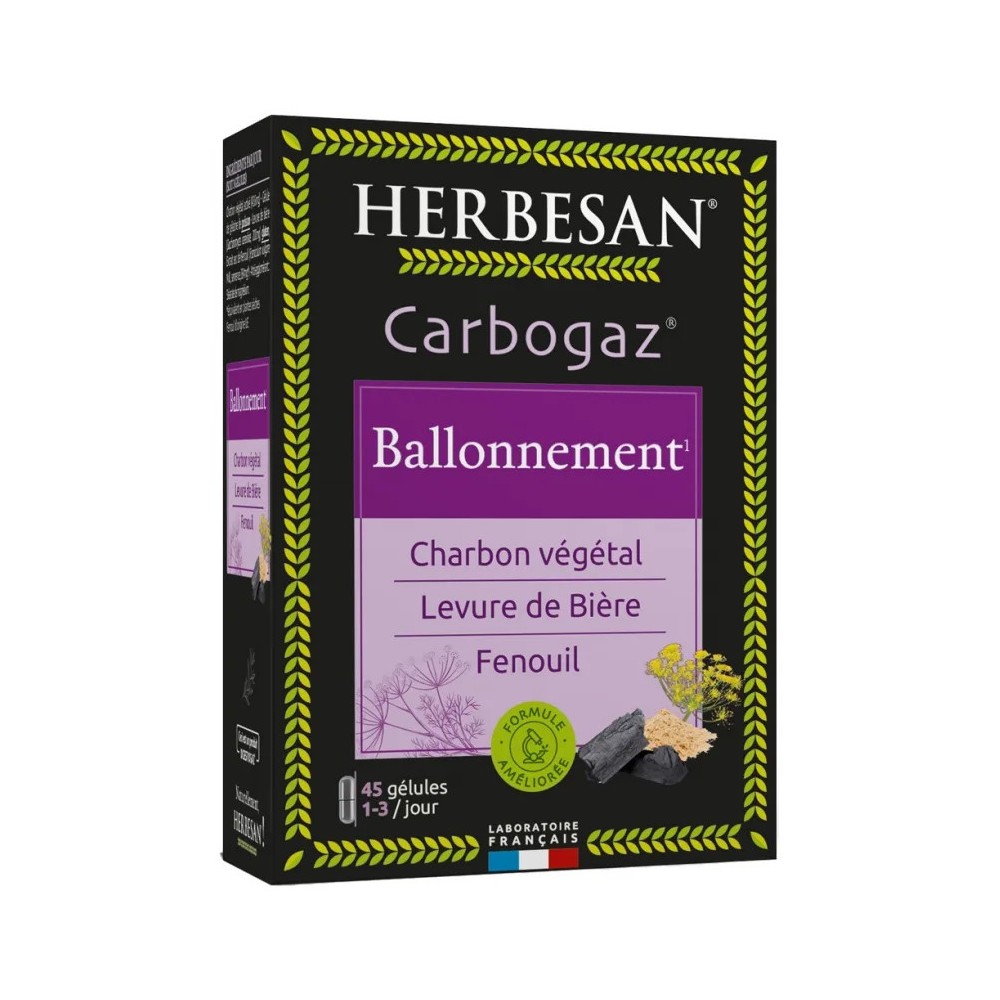 Herbesan Carbogaz 45 comprimés