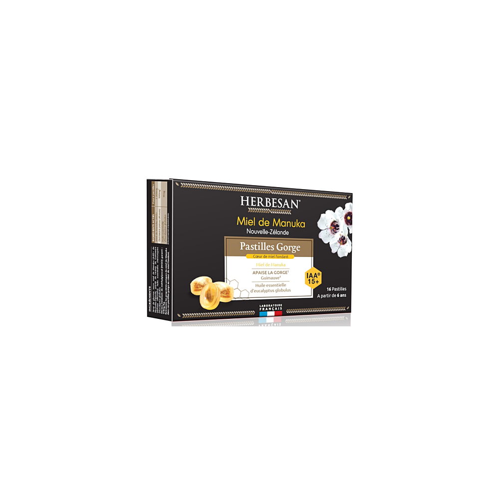 Herbesan pastilles Miel Manuka - 16 unités