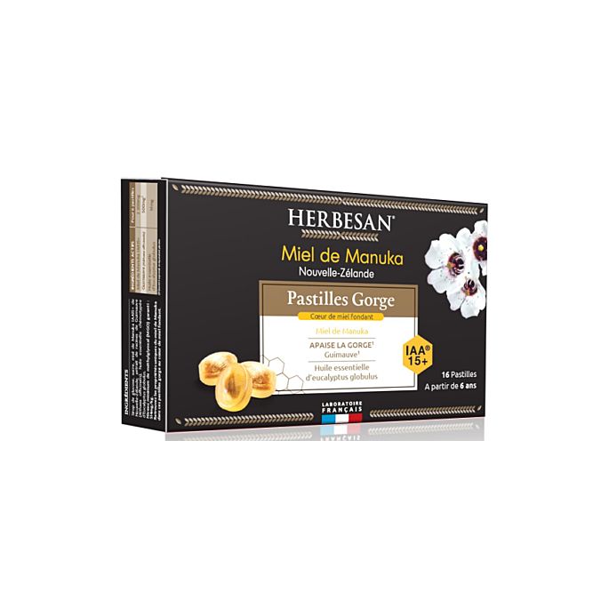 Herbesan pastilles Miel Manuka - 16 unités