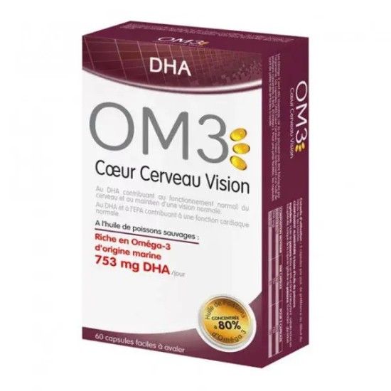 Superdiet OM3 Coeur Cerveau Vision 60 capsules