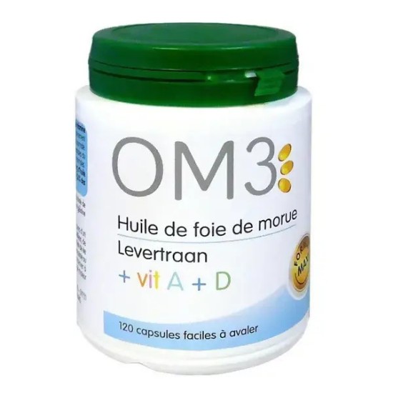 Superdiet OM3 Huile de Foie de Morue 120 capsules