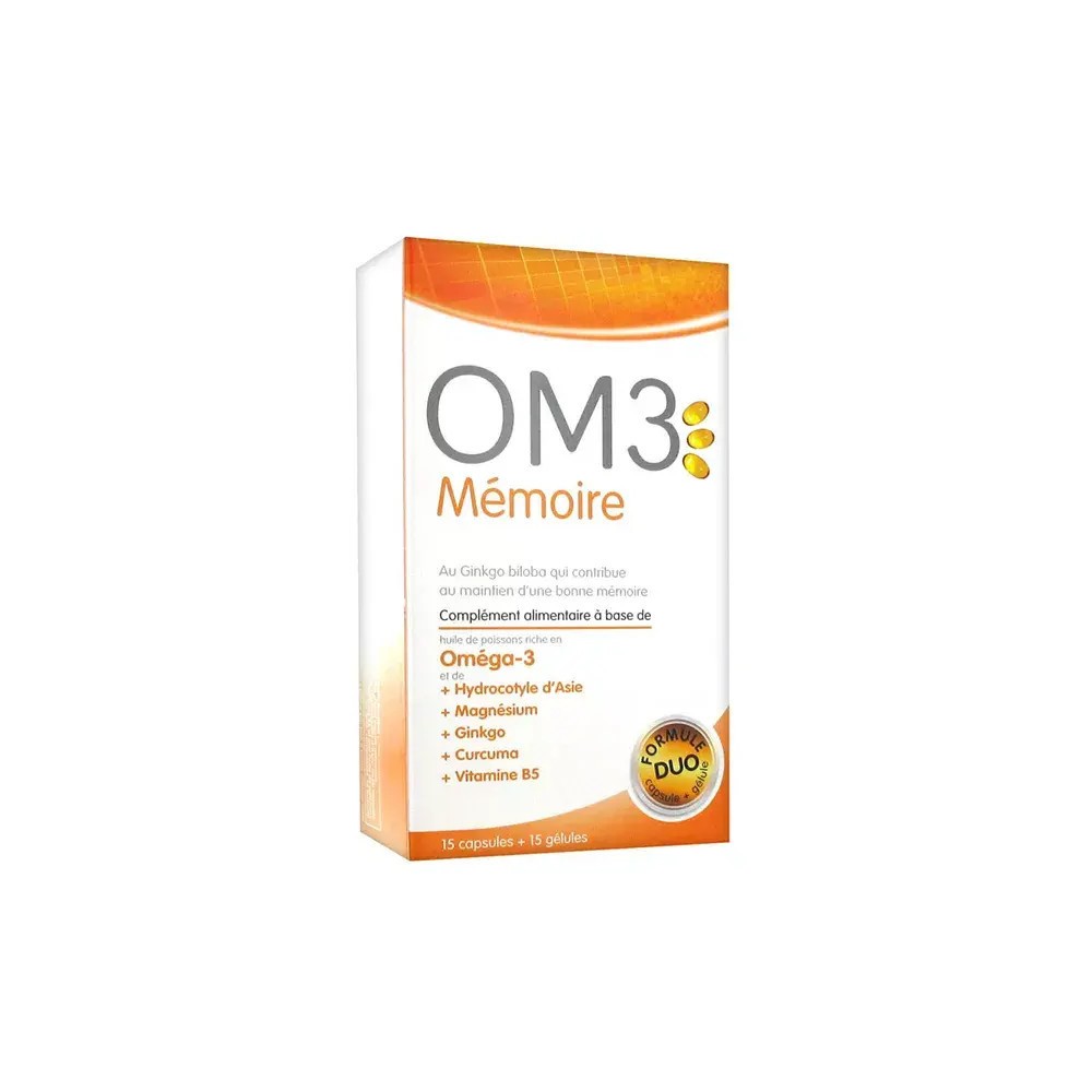 Superdiet OM3 Mémoire - 15 gélules + 15 capsules