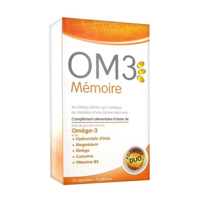 Superdiet OM3 Mémoire - 15 gélules + 15 capsules