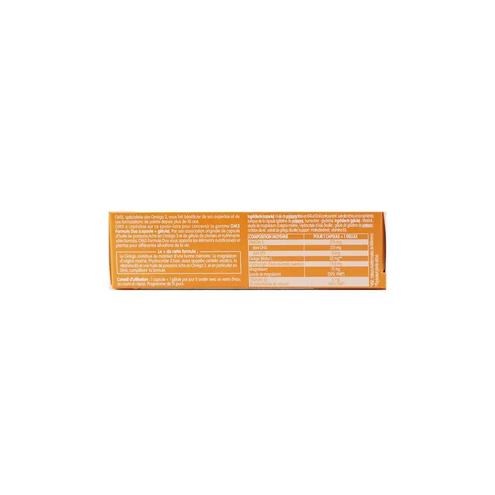 Superdiet OM3 Mémoire - 15 gélules + 15 capsules