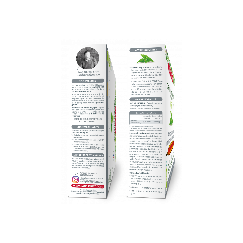 Superdiet Ortie Piquante 20 ampoules