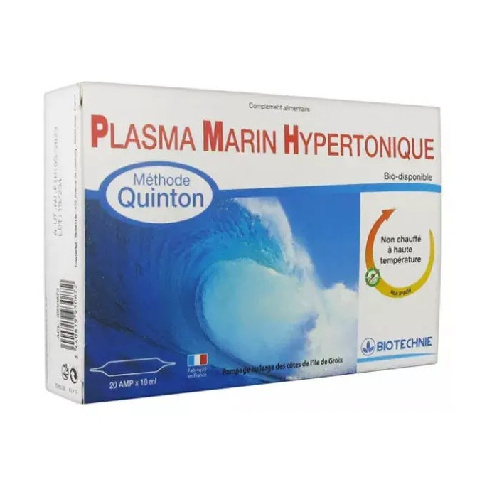 Superdiet Plasma Marin Hypertonique 20 ampoules