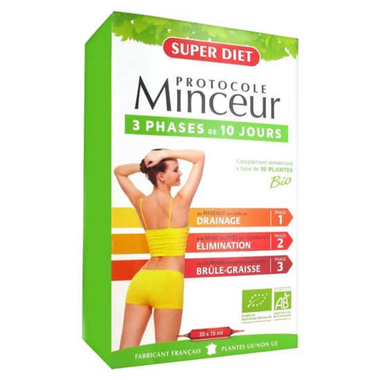 Superdiet Protocole Minceur 20 ampoules