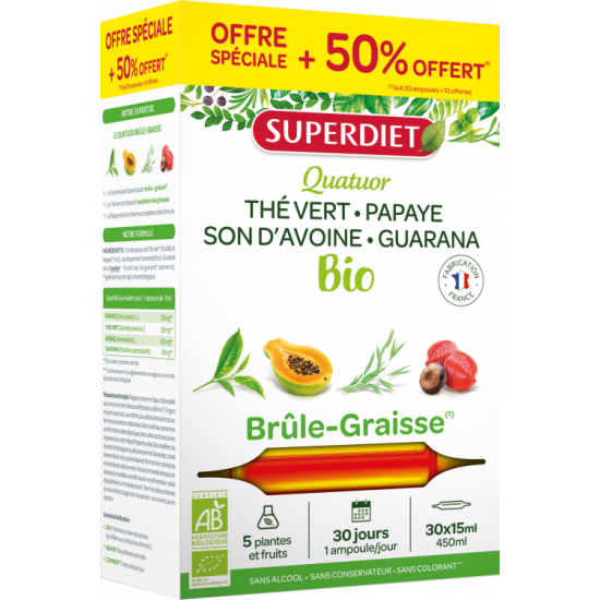 Superdiet Quatuor Brûle Graisse