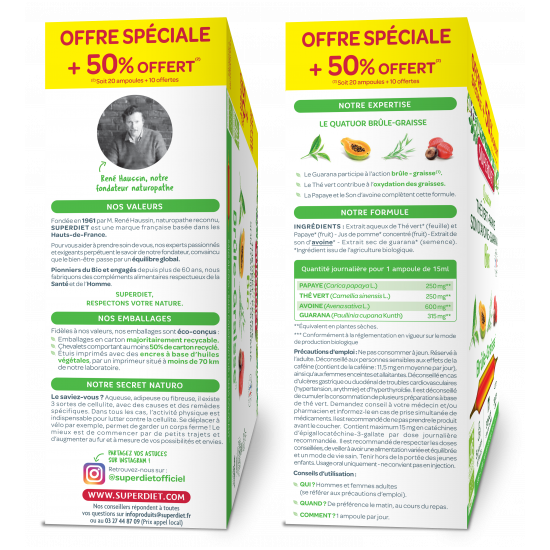 Superdiet Quatuor Brûle Graisse