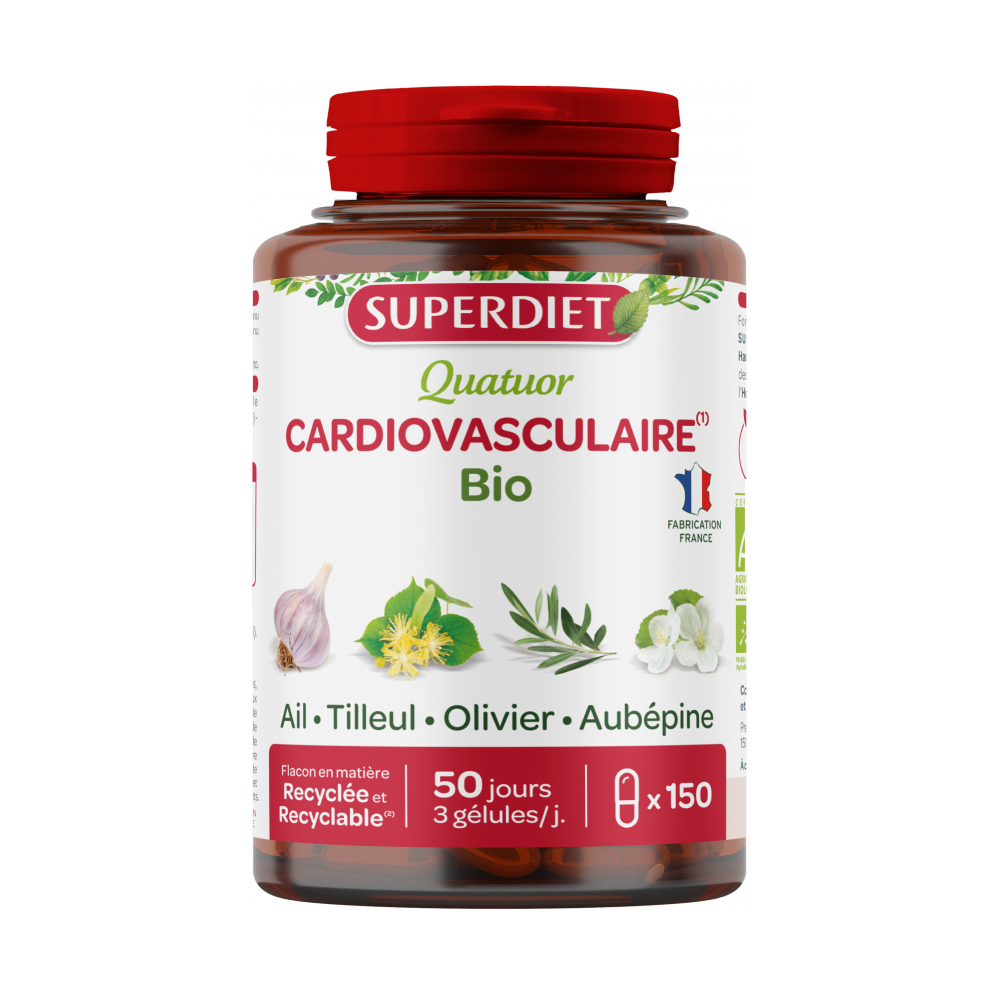 Superdiet Quatuor Cardiovasculaire 150 gélules