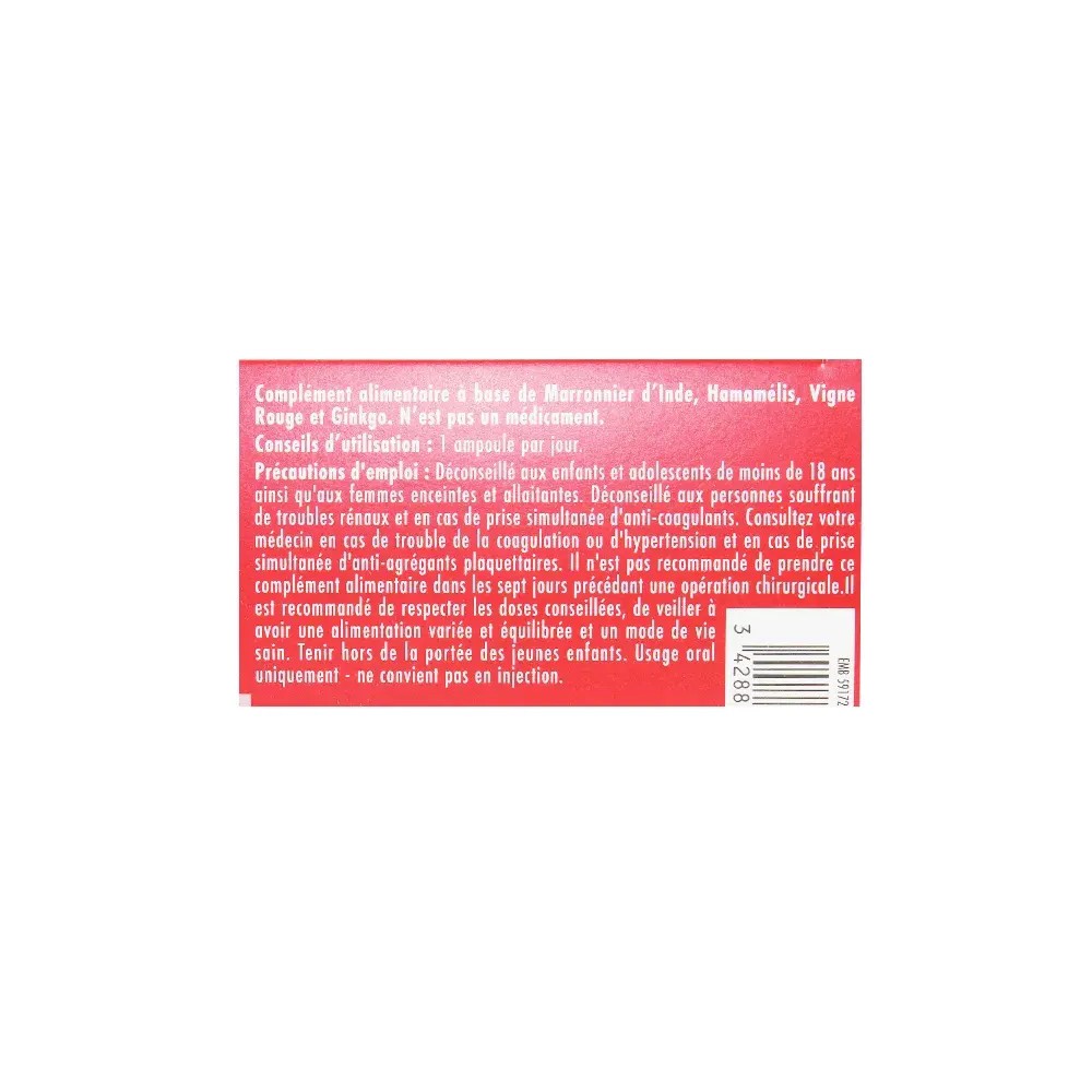 Superdiet Quatuor Circulation 20 Ampoules