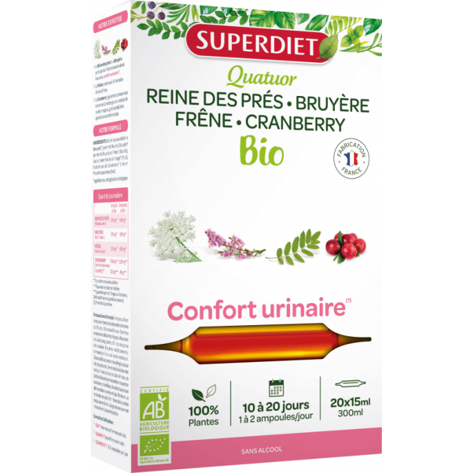 Superdiet Quatuor Confort Urinaire 20 unités