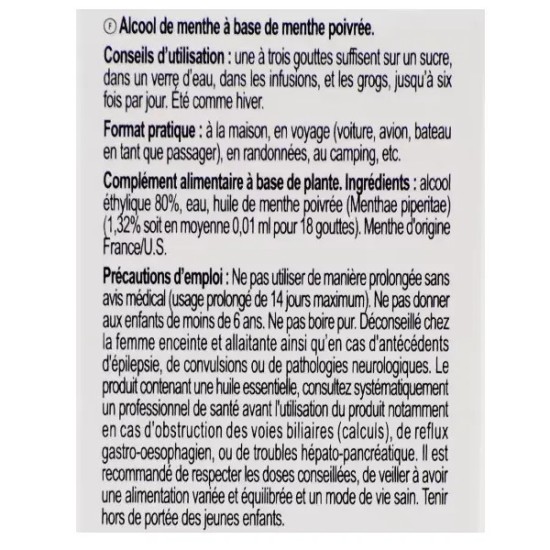 Ricqles Alcool de Menthe 50 ml