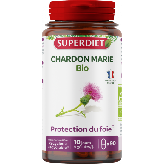 Superdiet Chardon Marie Bio 90 gélules