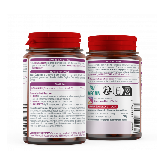 Superdiet Desmodium 45 gélules