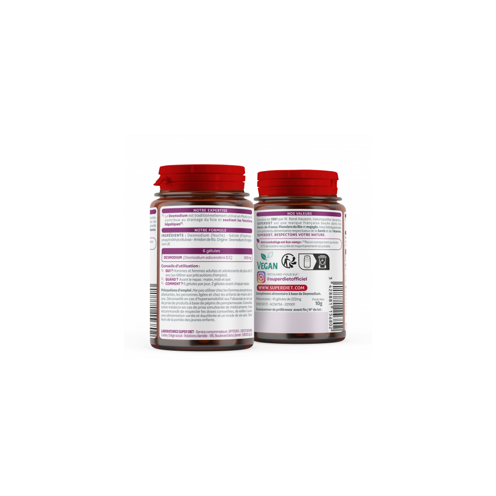 Superdiet Desmodium 45 gélules