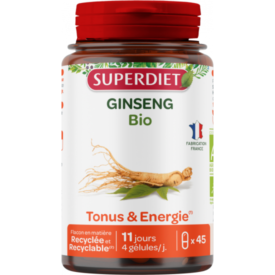 Superdiet Ginseng Bio 45 gélules