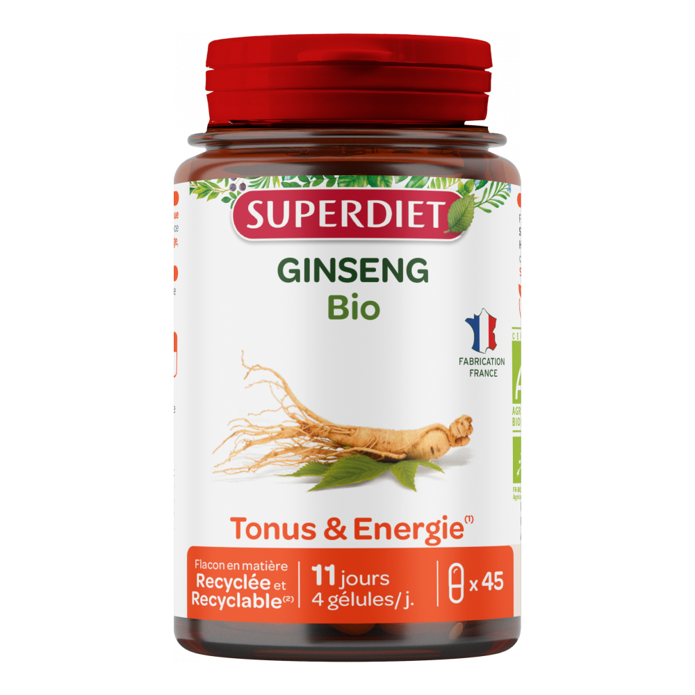 Superdiet Ginseng Bio 45 gélules