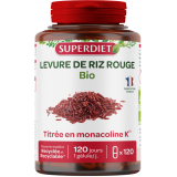 Superdiet Levure de riz rouge 120 gélules