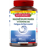 Superdiet magnésium marin + vitamine B6 90 comprimés