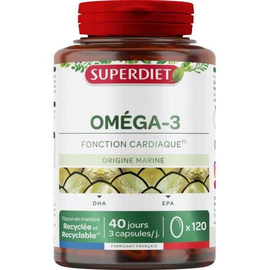 Superdiet Oméga 3 120 capsules