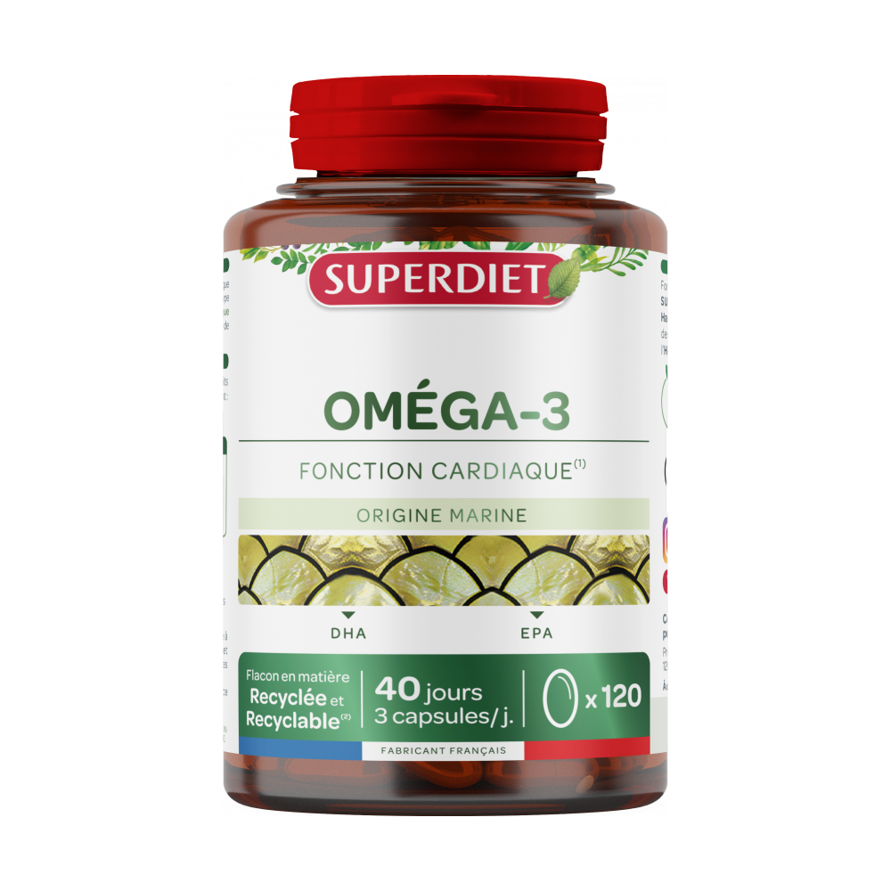 Superdiet Oméga 3 120 capsules