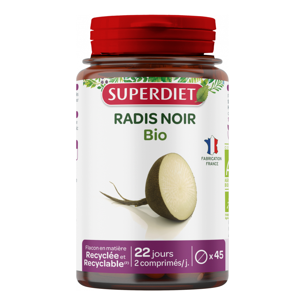 Superdiet Radis Noir Bio 45 Comprimés