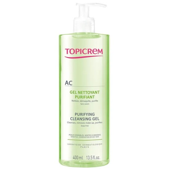 Topicrem gel nettoyant purifiant 400 ml