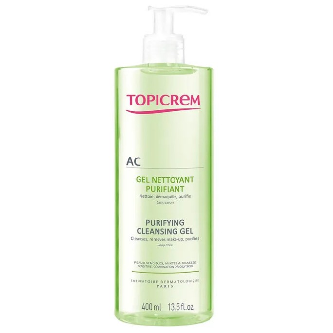 Topicrem gel nettoyant purifiant 400 ml