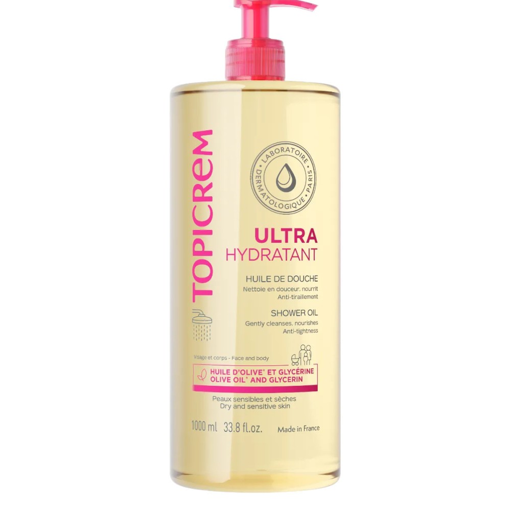 Topicrem huile douche ultra hydratant 1L