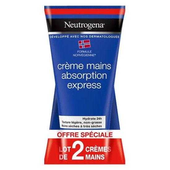 Neutrogena Crème Mains Absorption Express Duo 75 ml