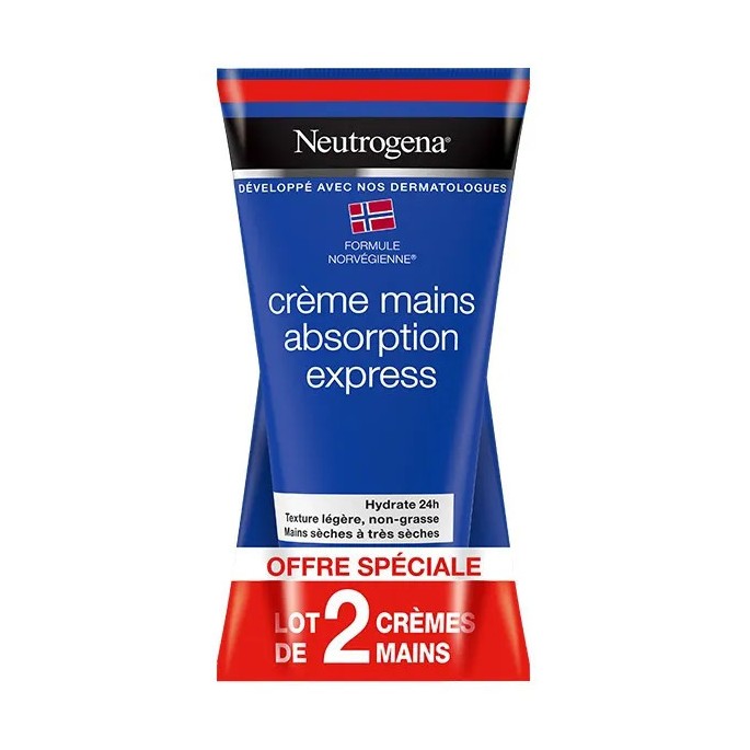 Neutrogena Crème Mains Absorption Express Duo 75 ml