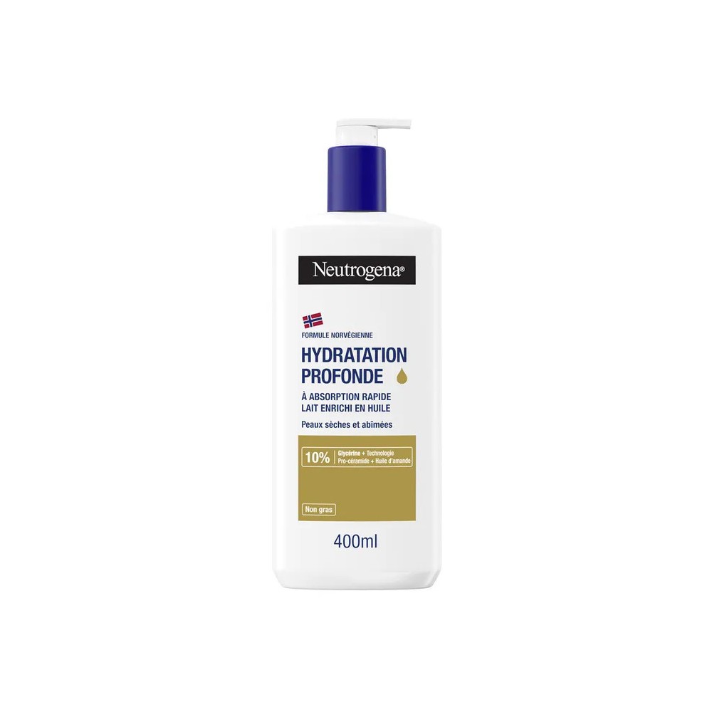 Neutrogena lait enrichi en huile corps 400 ml