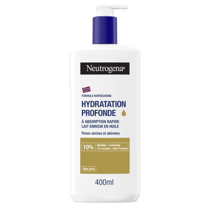 Neutrogena lait enrichi en huile corps 400 ml