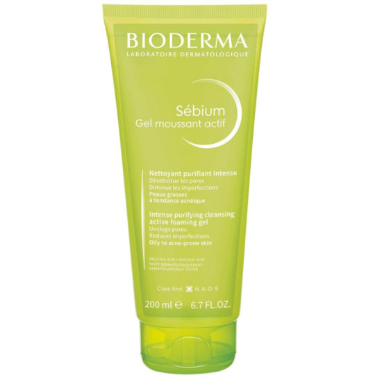 Bioderma Sébium Gel Moussant Actif 200 ml