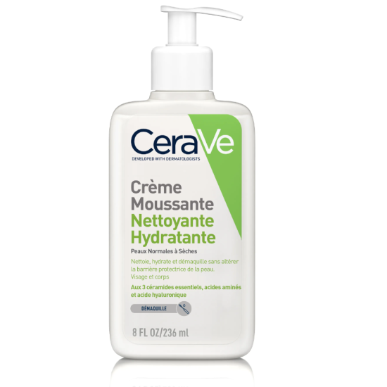 CeraVe crème moussante nettoyante hydratante