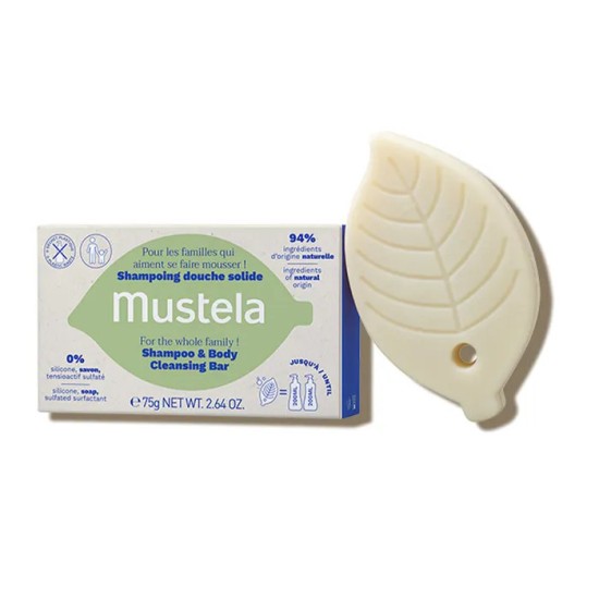 Mustela shampoing douche solide 75 g