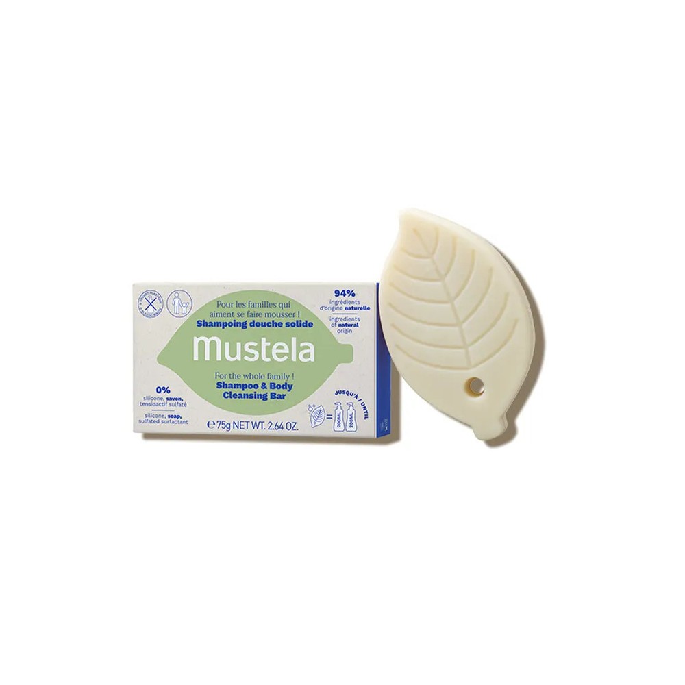 Mustela shampoing douche solide 75 g