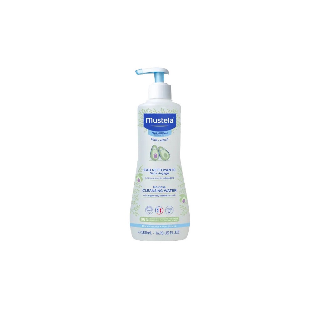 Mustela eau nettoyante sans rinçage 500 ml