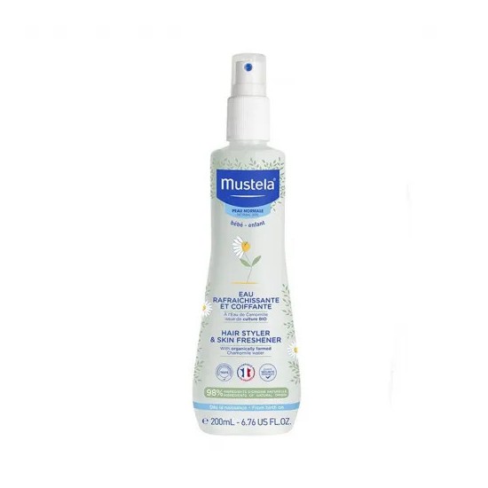 Mustela eau rafraîchissante et coiffante 200 ml
