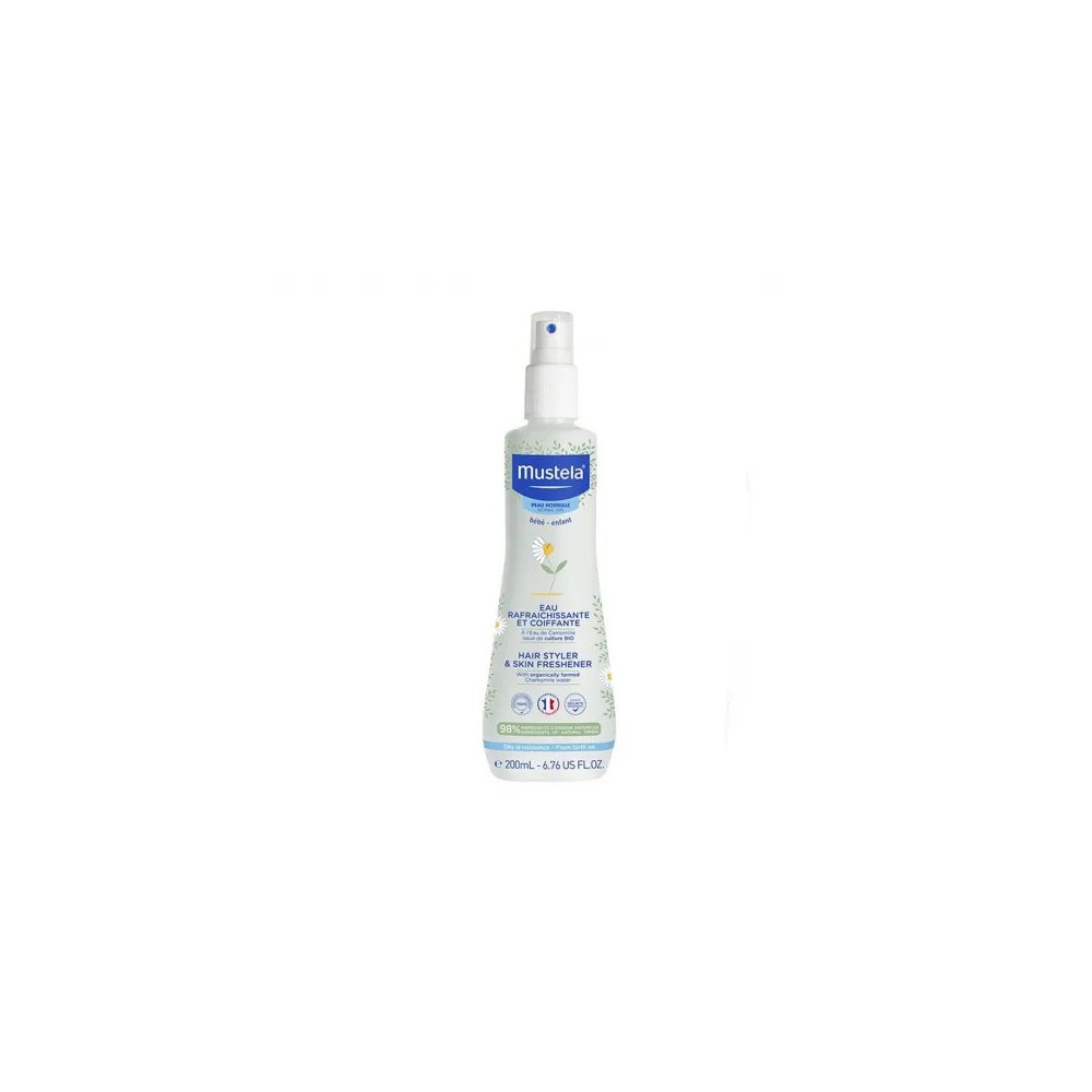 Mustela eau rafraîchissante et coiffante 200 ml