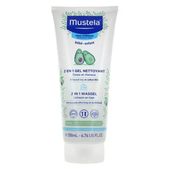 Mustela gel 2 en 1 cheveux et corps