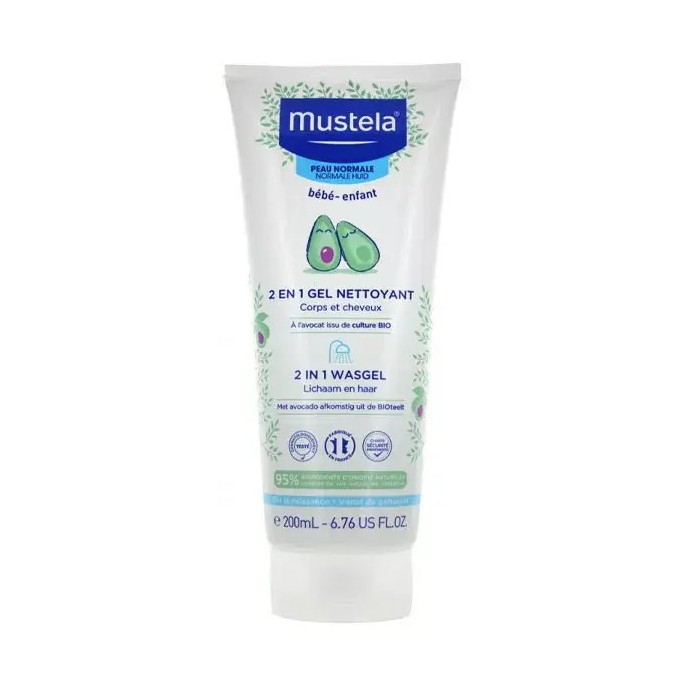 Mustela gel 2 en 1 cheveux et corps