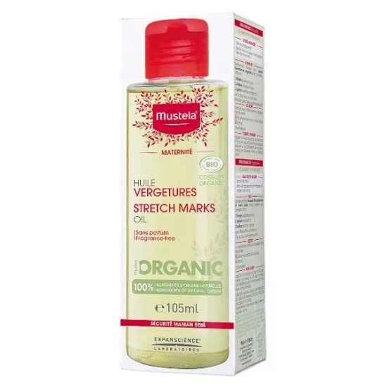 Mustela huile vergetures bio 105 ml