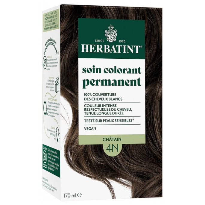 Herbatint 4N Châtain - Coloration Naturelle