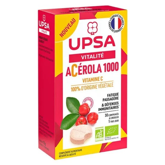 UPSA Acérola 1000 Bio 30 comprimés
