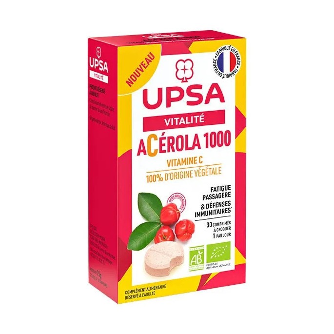 UPSA Acérola 1000 Bio 30 comprimés